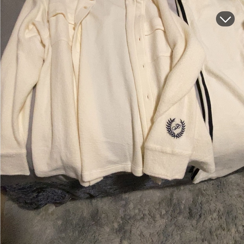 Victoria's Secret Cream Cardigan with Embroidered Detail